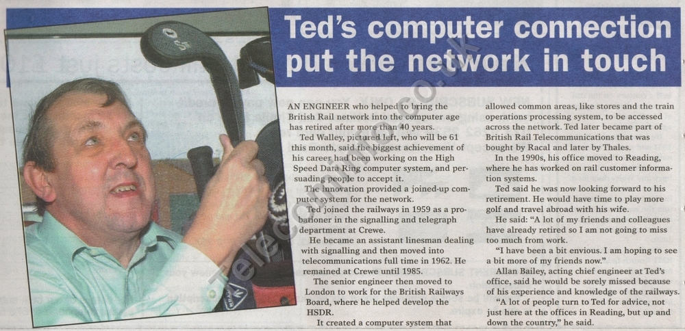 Ted Wally Railnews